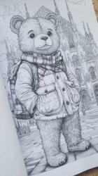 Nostalgische Teddys II: Malbuch für Kinder und Erwachsene
