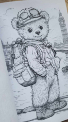Nostalgische Teddys II: Malbuch für Kinder und Erwachsene