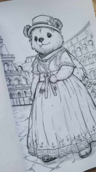 Nostalgische Teddys II: Malbuch für Kinder und Erwachsene