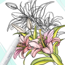 OHUHU Fineliner Drawing Pen - sada 8 ks