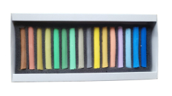 OLKI Petersburg - Artists´ Soft Pastels - měkké kulaté pastely - sada 16 ks - JARO