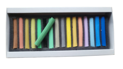 OLKI Petersburg - Artists´ Soft Pastels - měkké kulaté pastely - sada 16 ks - JARO
