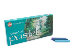 OLKI Petersburg - Artists´ Soft Pastels - měkké kulaté pastely - sada 16 ks - LÉTO