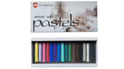 OLKI Petersburg - Artists´ Soft Pastels - měkké kulaté pastely - sada 16 ks - ZIMA
