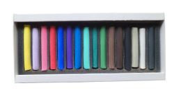 OLKI Petersburg - Artists´ Soft Pastels - měkké kulaté pastely - sada 16 ks - ZIMA