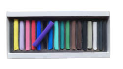 OLKI Petersburg - Artists´ Soft Pastels - měkké kulaté pastely - sada 16 ks - ZIMA