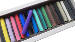 OLKI Petersburg - Artists´ Soft Pastels - měkké kulaté pastely - sada 16 ks - ZIMA