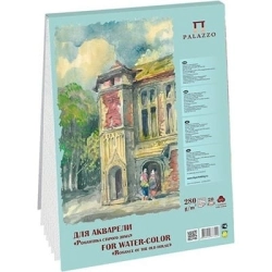 PALAZZO Elite Art - Watercolor sketchbook - akvarelový papír 70% bavlna - (280 g/m2, A4) - ROMANCE OF THE OLD HOUSE