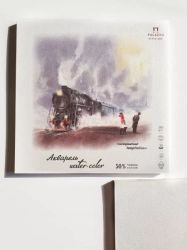 Palazzo Elite Art Watercolor - akvarelový blok 50% bavlna - (250 g/m2, 23 x 23 cm) - 20 listů - LOKOMOTIVA