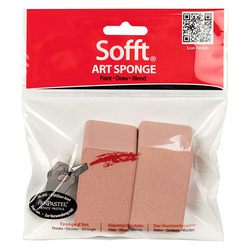 PanPastel Sofft Art Sponge Angel slice flat - sada nanášecích houbiček  - HRANATÁ - 2 ks