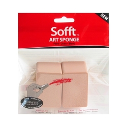 PanPastel Sofft Art Sponge Angel slice flat - sada nanášecích houbiček  - HRANATÁ - 2 ks
