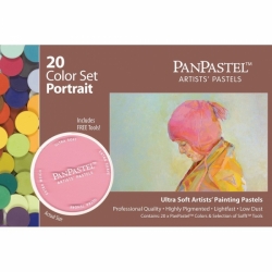 PanPastel - umělecké pastely - sada PORTRÉT - 20 ks