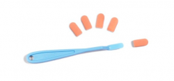 PanPastel Knife & covers Nr.1 - aplikátor s houbičkami  - 6 ks - ZAOBLENÁ ŠPIČKA