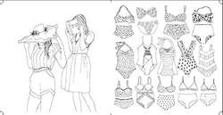 Parisian street style coloring book