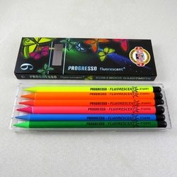Pastelky Koh-i-noor PROGRESSO fluorescenční - 6 ks