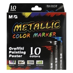 M&G Metalický popisovač - sada 10 ks