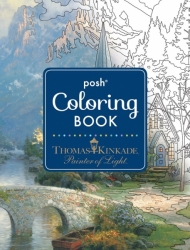 Posh Adult Coloring Book Thomas Kinkade