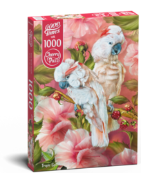 Puzzle Cherry Pazzi Good Times - Tropic Spirits Cockatoo PAPOUŠCI - 1000 dílků