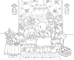 Rabbit Family – Life in a Little House in Bloom (Králíčí rodinka – Květinový život v malém domku) - JAPONSKO
