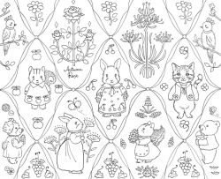 Rabbit Family – Life in a Little House in Bloom (Králíčí rodinka – Květinový život v malém domku) - JAPONSKO