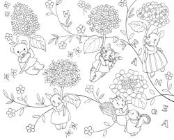 Rabbit Family – Life in a Little House in Bloom (Králíčí rodinka – Květinový život v malém domku) - JAPONSKO