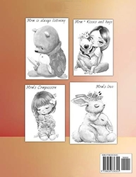 Sweet Mom Grayscale Coloring Book - Rachel Mintz