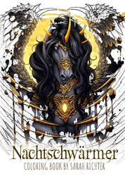 Nachtschwärmer - Coloring book by Sarah Richter s podpisem autorky
