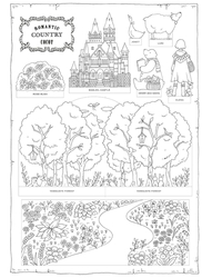 Romantic Country 1- A Fantasy Coloring Book - Eriy - JAPONSKO