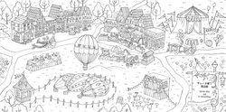 Romantic Country 2  - A Fantasy Coloring Book - Eriy - JAPONSKO