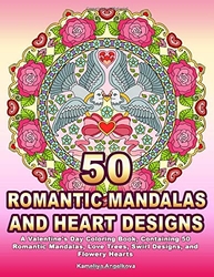 50 Romantic Mandalas and Heart Designs - Kameliya Angelkova