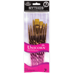 Royal & Langnickel MYTHOS -  sada syntetických štetců - UNICORN - mix - 7 ks