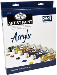 Royal & Langnickel  ACRYLIC - akrylové barvy v tubě - 24 x 21 ml