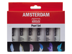 Royal Talens AMSTERDAM Pearl set - akrylové barvy v tubě - sada 6 x 20 ml - perleťové barvy