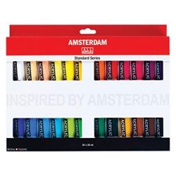 Royal Talens AMSTERDAM Standard series - akrylové barvy v tubě - sada 24 x 20 ml