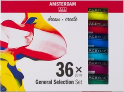 Royal Talens AMSTERDAM Standard series - akrylové barvy v tubě - sada 36 x 20 ml