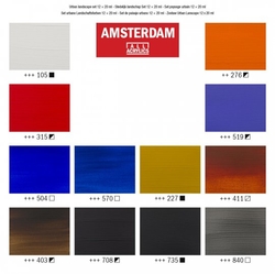 Royal Talens AMSTERDAM Urban Landscape - akrylové barvy v tubě - sada 12 x 20 ml