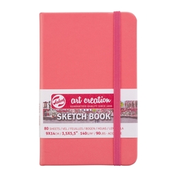 Royal Talens Art Creation - sketch book - skicák v pevné vazbě - CORAL RED - 4 formáty