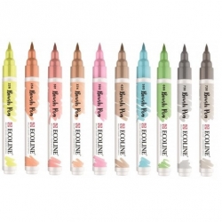 Royal Talens ECOLINE brush pen - štětcové fixy - rozmývatelné - jednotlivé barvy (60 odstínů)
