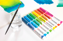 Royal Talens ECOLINE brush pen - štětcové fixy - rozmaývatelné - jednotlivé barvy (60 odstínů)
