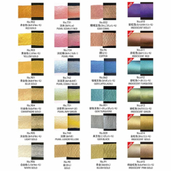 Kuretake GANSAI TAMBI Metallic No.2 - akvarelové barvy - sada 24 ks - metalické odstíny sada č. 2