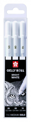 SAKURA Gelly roll - Bright White - sada bílých gelových per