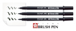 Sakura PIGMA Professional Brush - 3 druhy