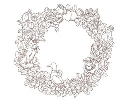 Seasonal Wreaths of plants and friends - JAPONSKO