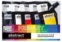 SENNELIER - Abstract Innovative Acrylic - akrylové barvy - sada 5 x 120 ml