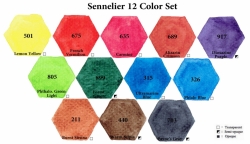 SENNELIER - Mistrovské akvarelové barvy l'Aquarelle - 12 ks půlpánvičky