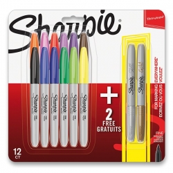 Sharpie permanent markers - permanentní fixy - sada 10+2 ks