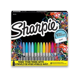 Sharpie permanent markers - permanentní fixy - sada 18 ks + pouzdro - speciální edice