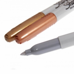 Sharpie permanent markers METALLIC - permanentní fixy - sada 3 ks