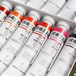 ShinHan Professional KOREAN COLOR - tradiční korejské barvy v tubě - sada 18  x 20 ml
