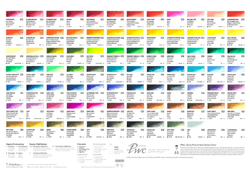 ShinHan PWC Premium extra fine artists WATER COLORS - prémiové akvarelové barvy v tubě - sada 32 barev x 15 ml
